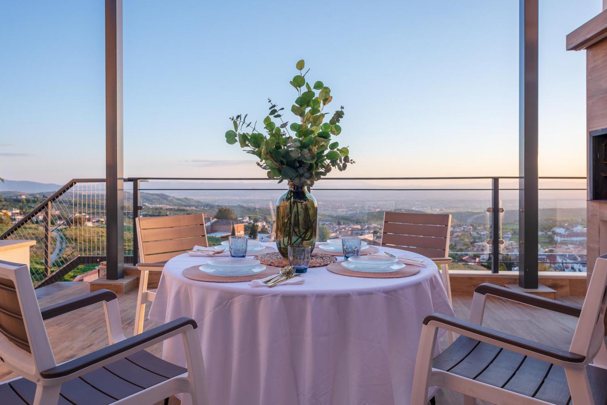 Casa Penalisa Con Jacuzzi, Barbacoa, Chimenea Y Vistas Panoramicas A Granada Villa Alfacar Dış mekan fotoğraf